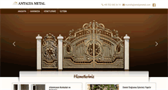 Desktop Screenshot of antalyametal.com